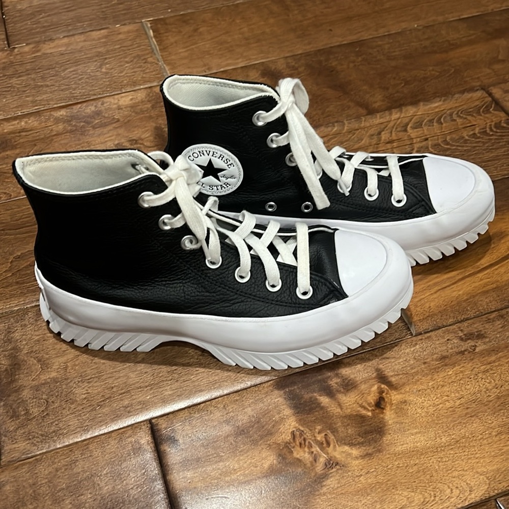Converse Leather Lugged Platform High Tops